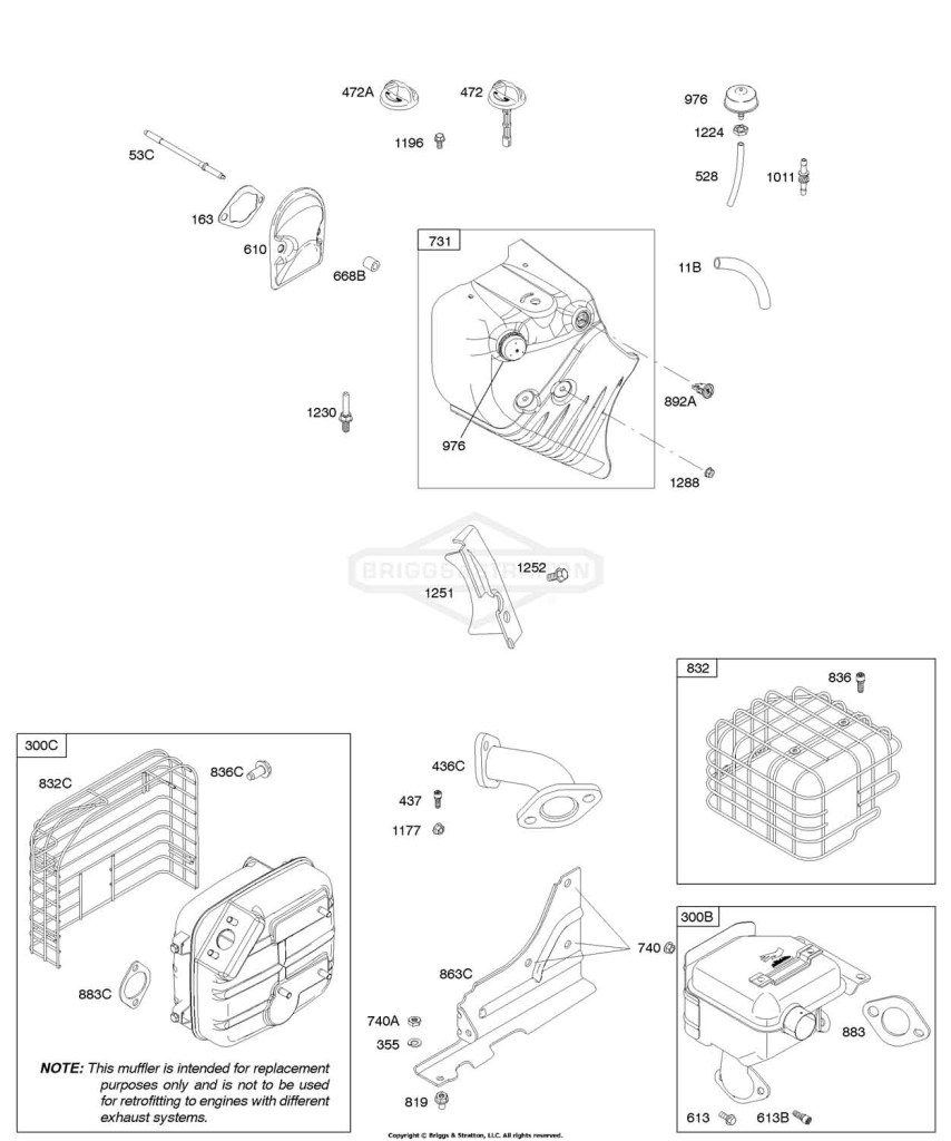 Blower Housing/Shrouds, Exhaust System