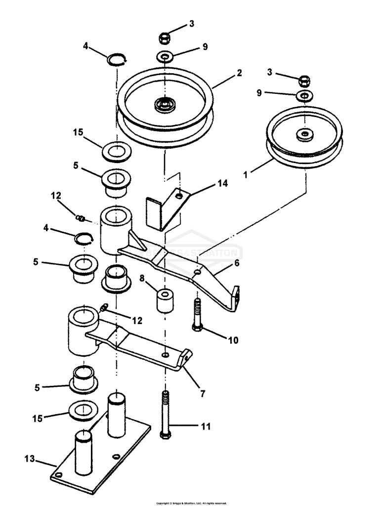 48 DECK IDLER ASSEMBLY