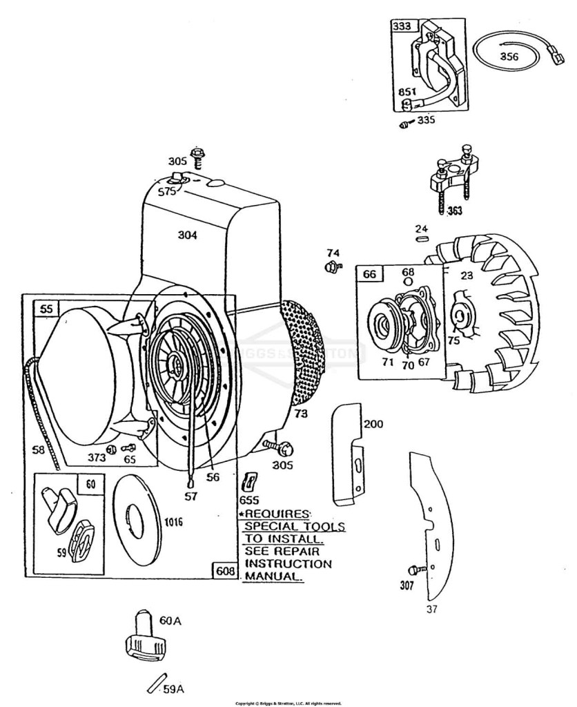 Blower Hsg,Flywheel,Rewind