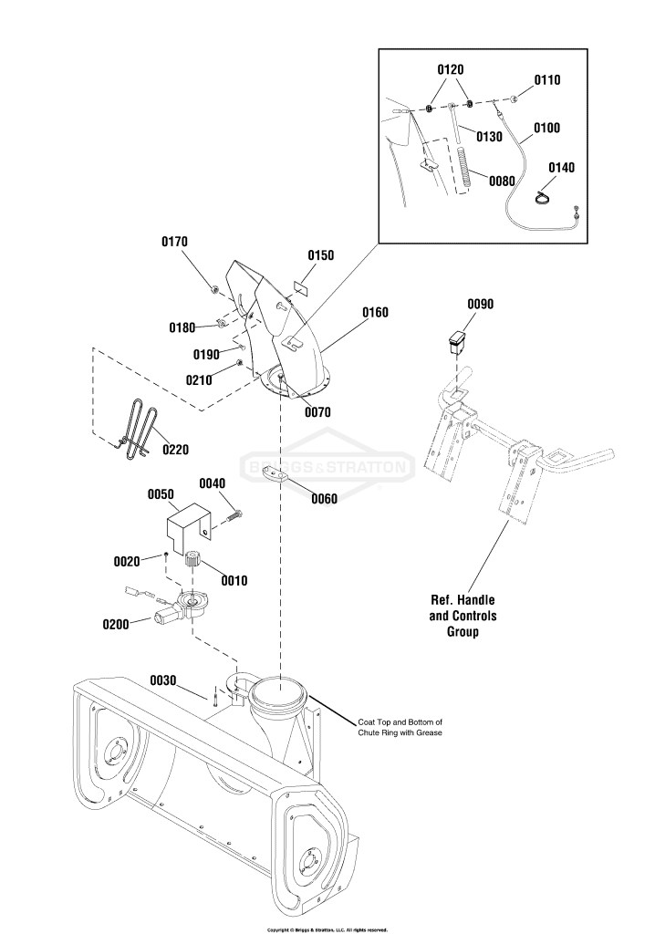 Chute & Rotation Group - Electric Chute/Remote Deflector