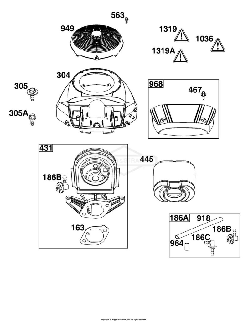 Blower Housing and Air Cleaner Group