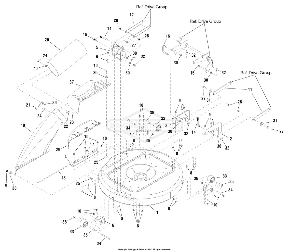 33 Mower Deck - Housing & Arbors Group (885156)