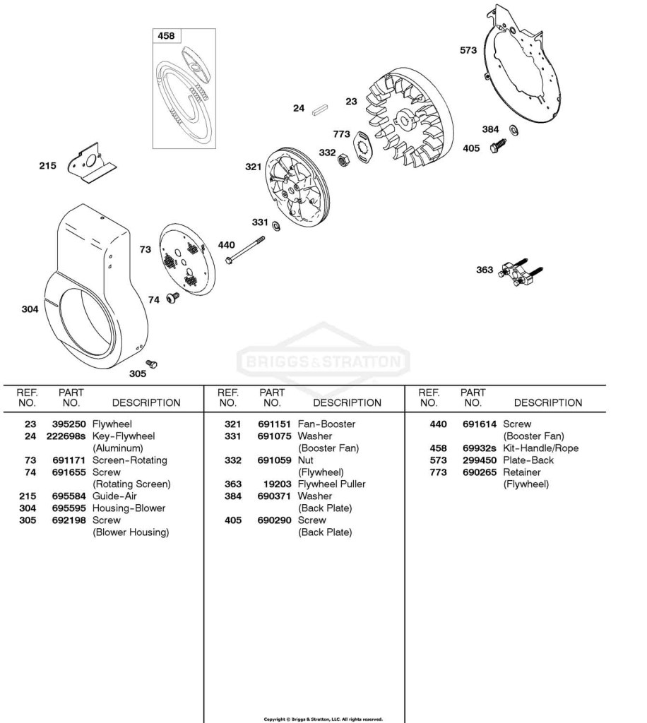 Blower Housing, Fan Booster, Flywheel