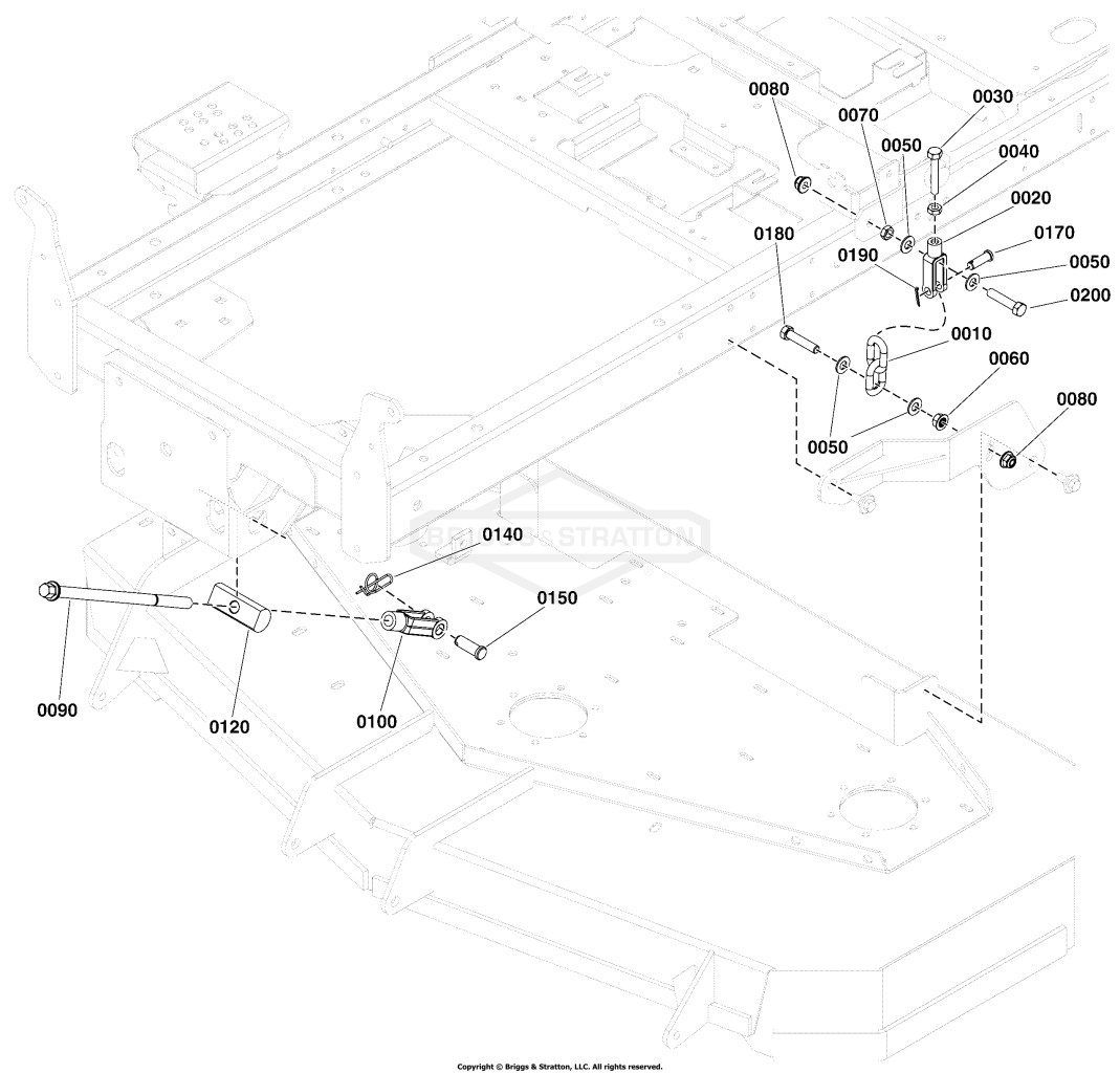 44 Mower Deck Group - Deck Hangers
