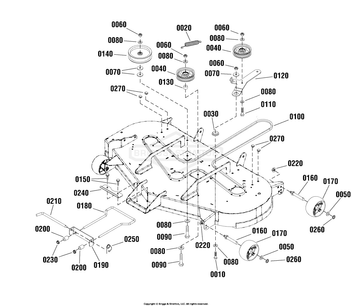 Plateau de coupe 48 - Embrayage et groupe de support