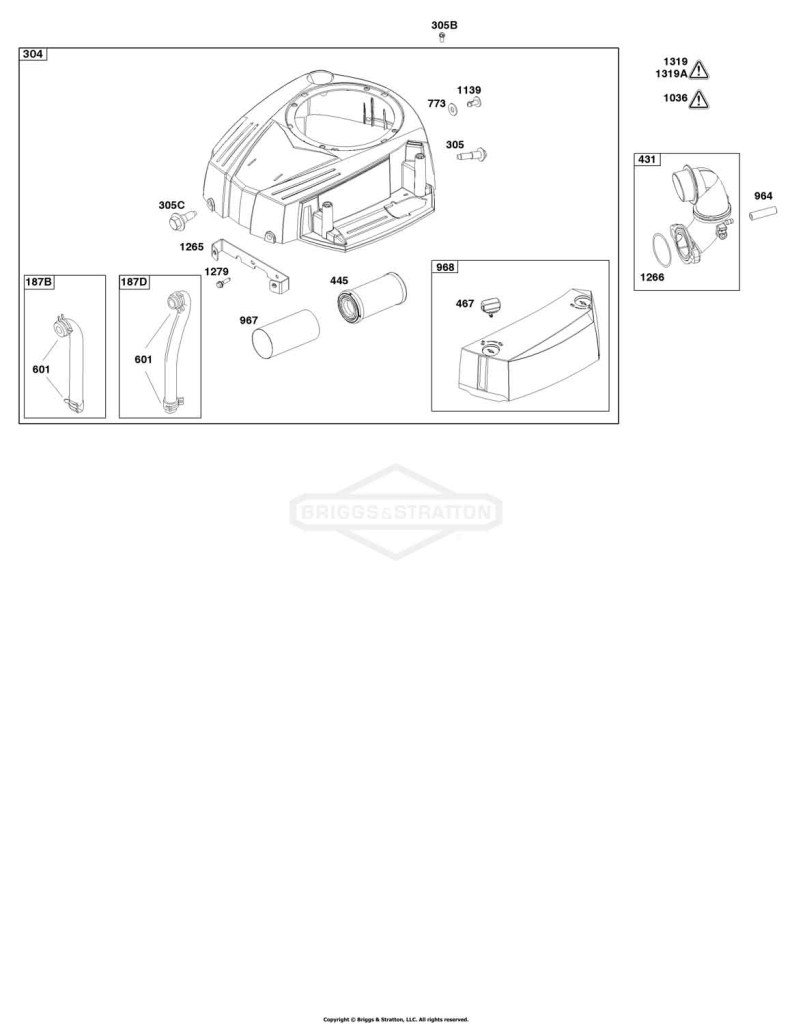 Blower Housing and Air Cleaner Group
