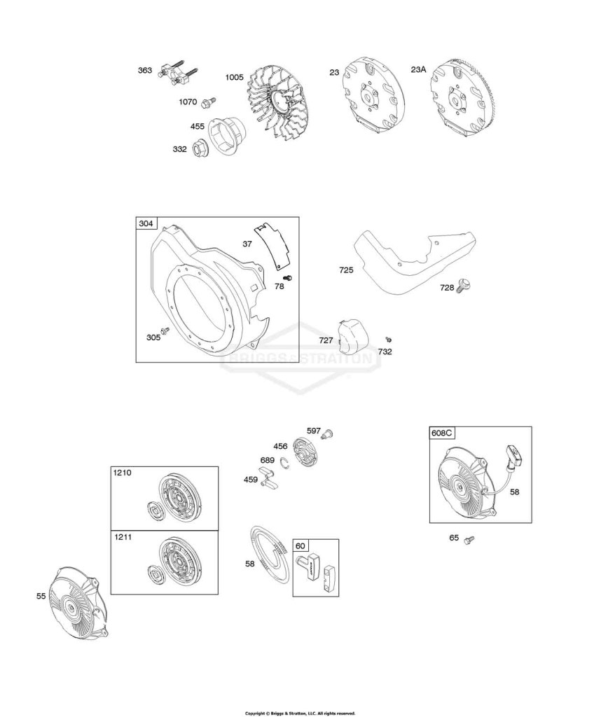 Blower Housing, Flywheel