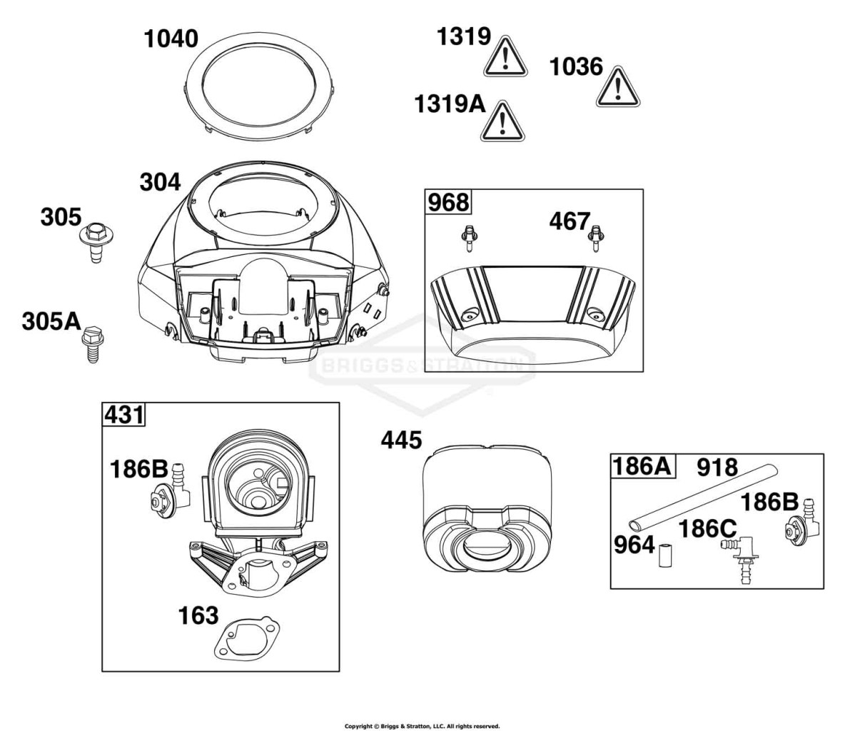Blower Housing and Air Cleaner Group