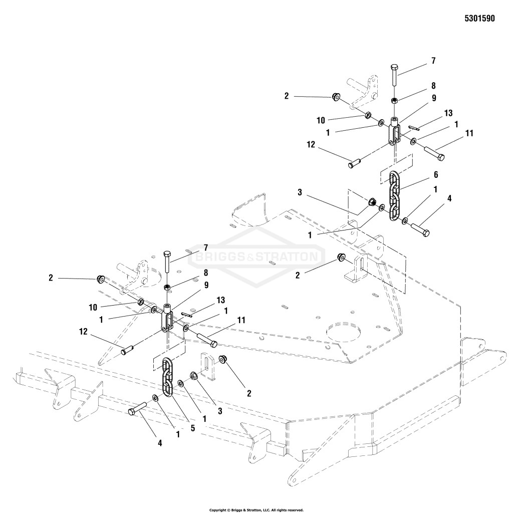 61 Mower Deck - Hanger Chains