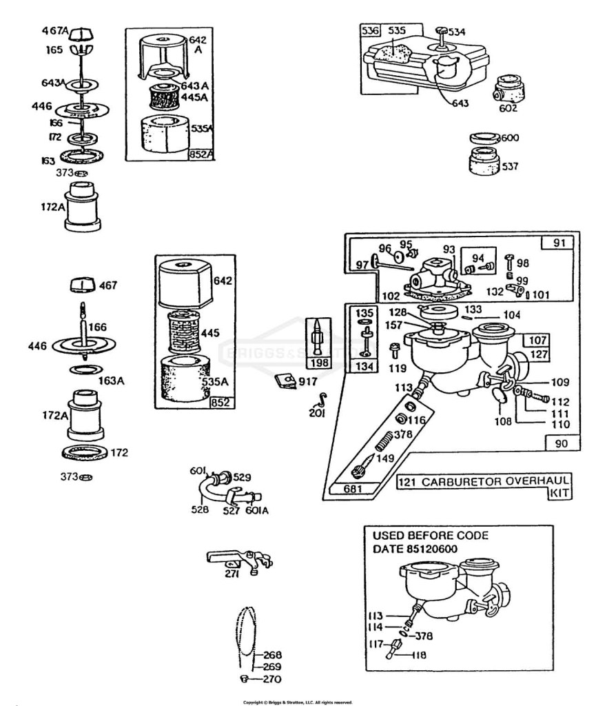 Carburetors and Air Cleaners