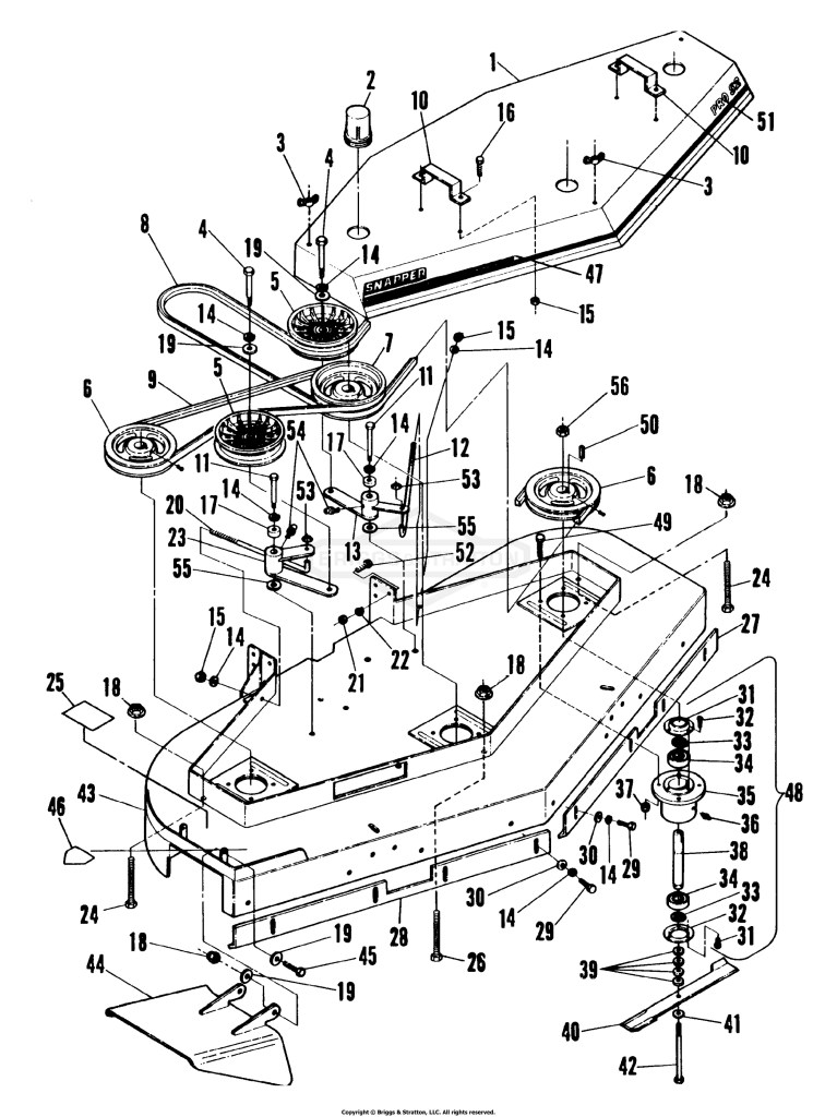 52 Mower, Front Deck