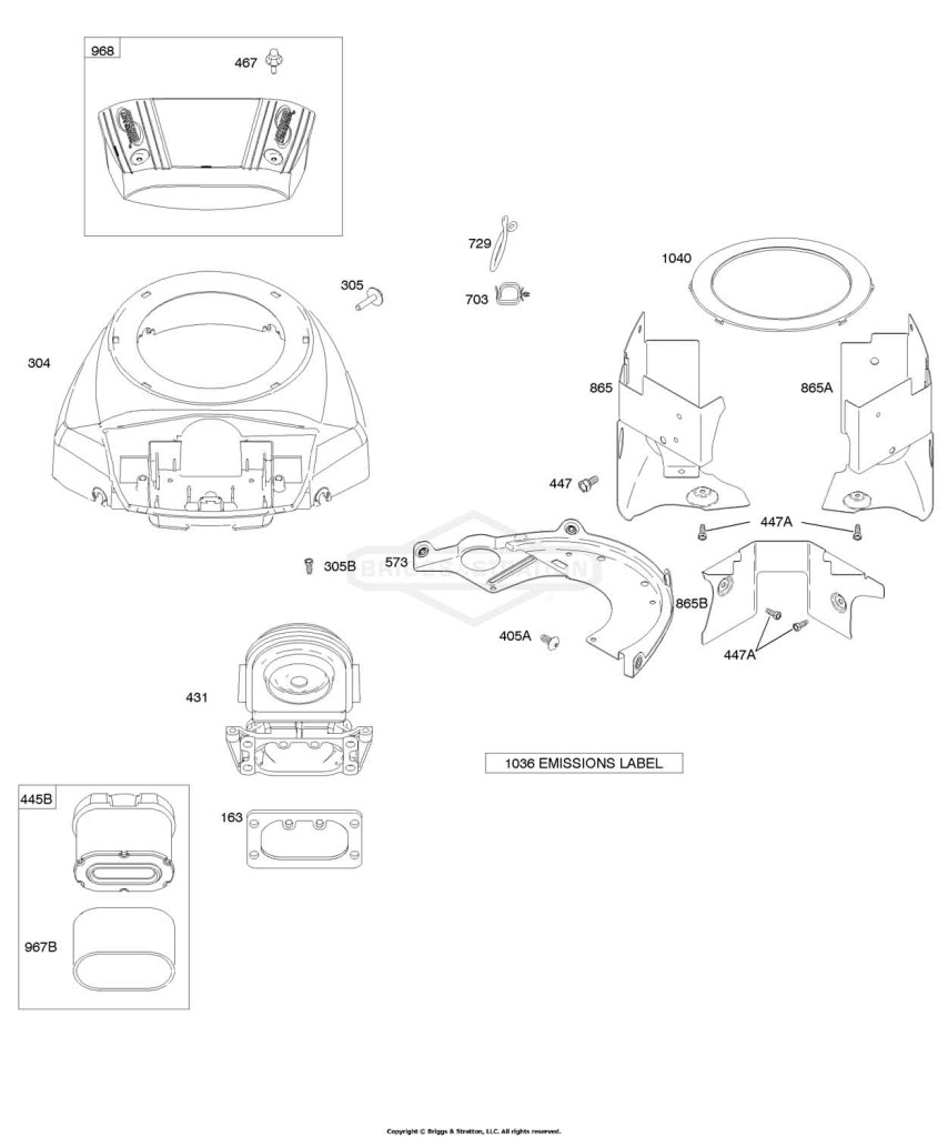 Air Cleaner, Blower Housing/Shrouds