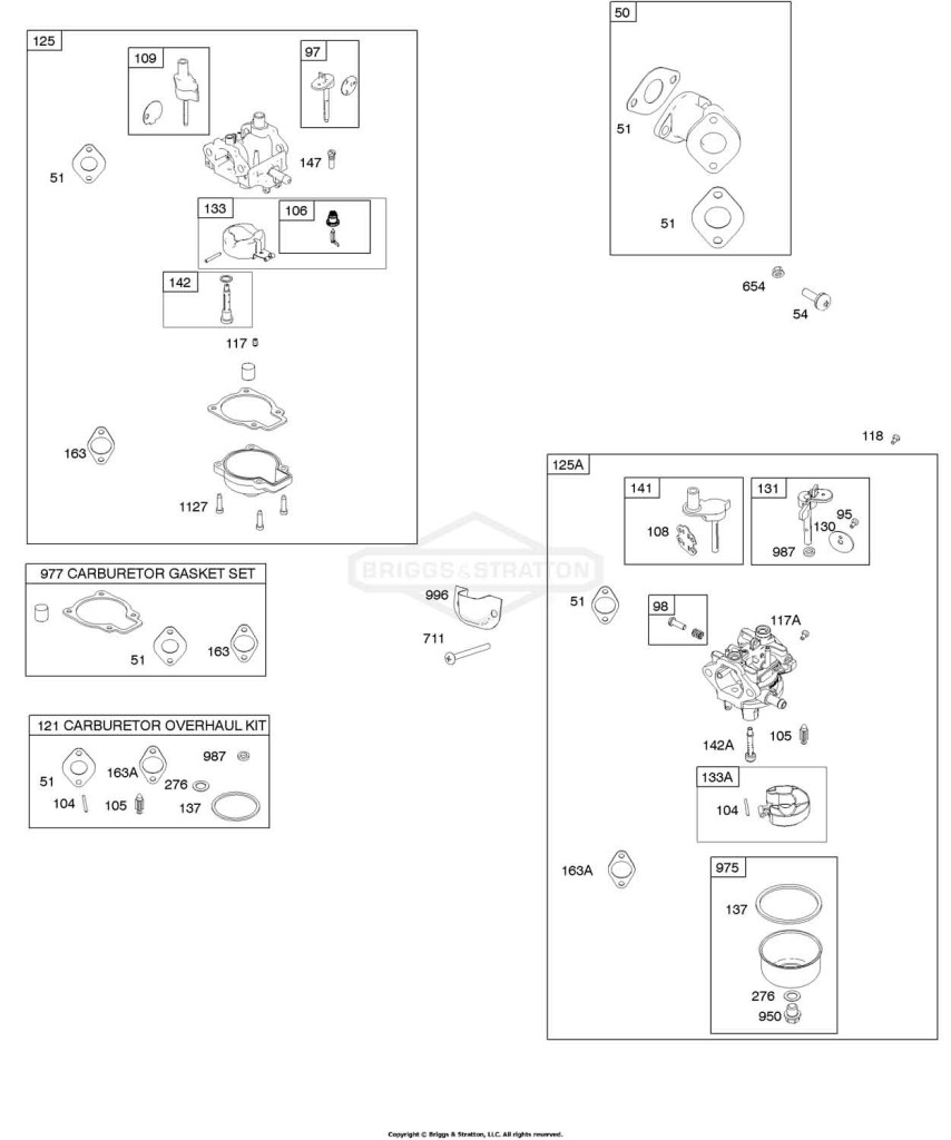 Carburetor, Intake Manifold, Kit-Carburetor Overhaul