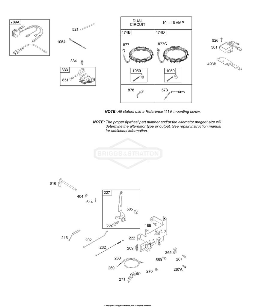 Alternator, Ignitiion, Control Bracket