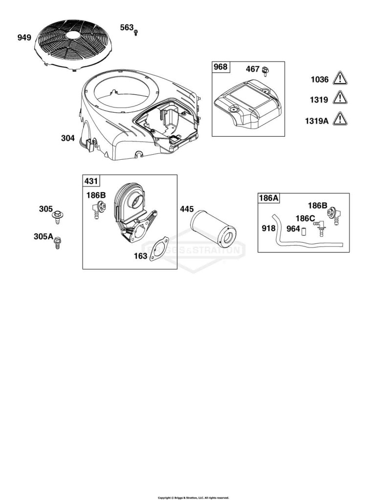 Blower Housing and Air Cleaner Group