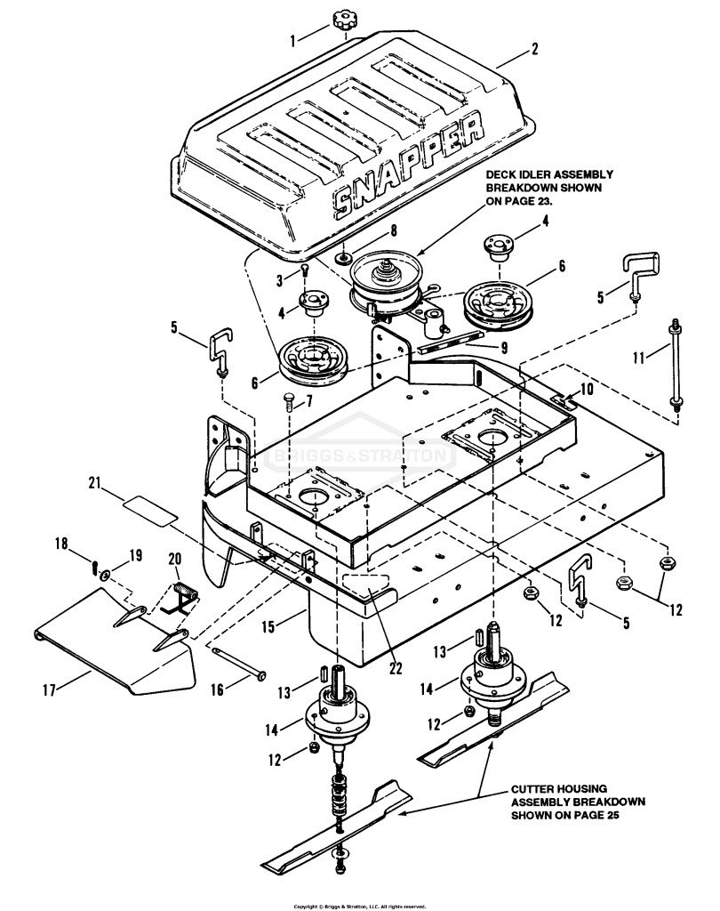 36 Mower Deck Assembly