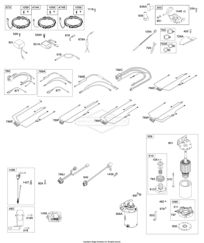 Alternator, Wire Harness, Starter, Ignition, EFM