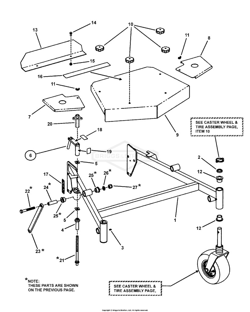 48, 52 & 61 MOWER DECK ASSY (Adj. Height) Pt.2