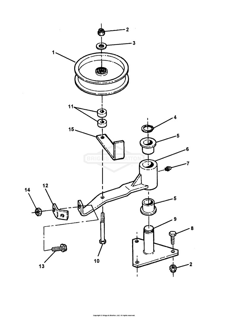 36 DECK IDLER ASSEMBLY