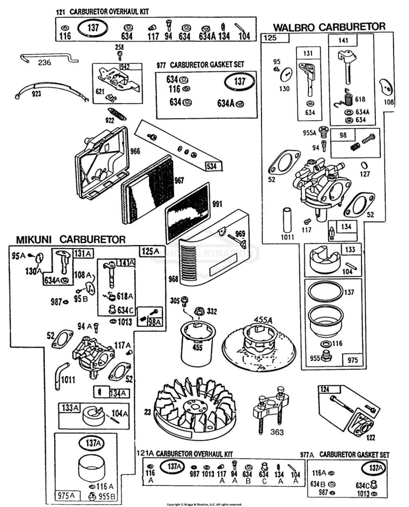 Carburetors,Air Cleaner,Kits