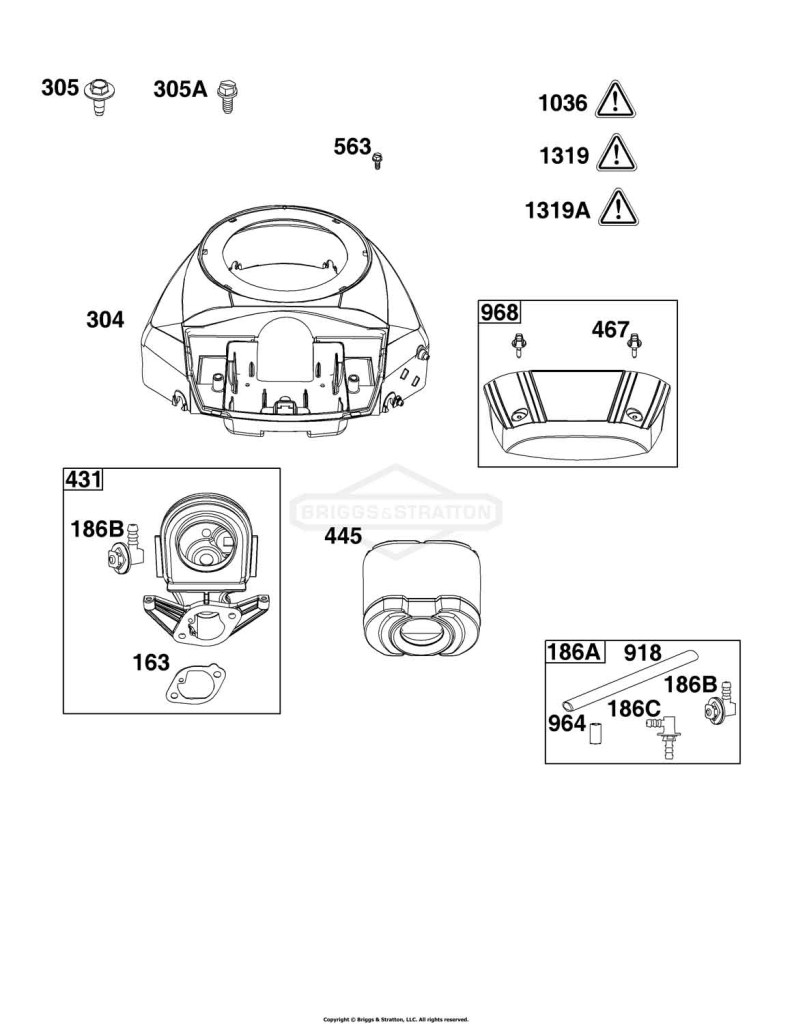Blower Housing and Air Cleaner Group