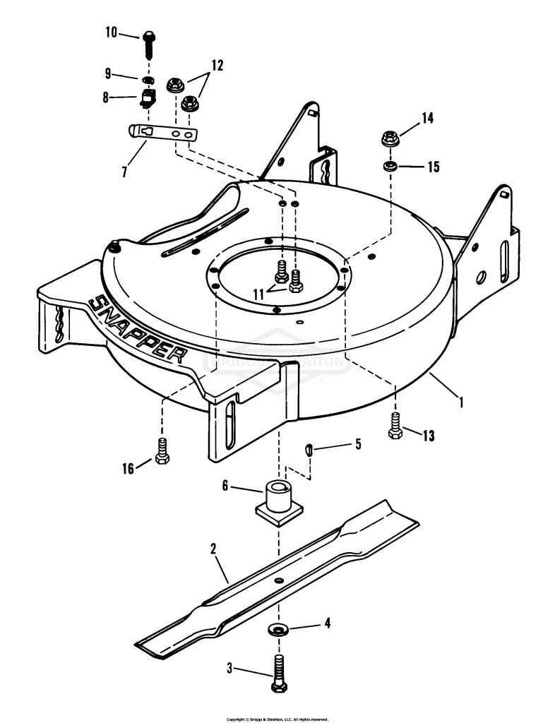 Cutting Deck, Blade, Interlock