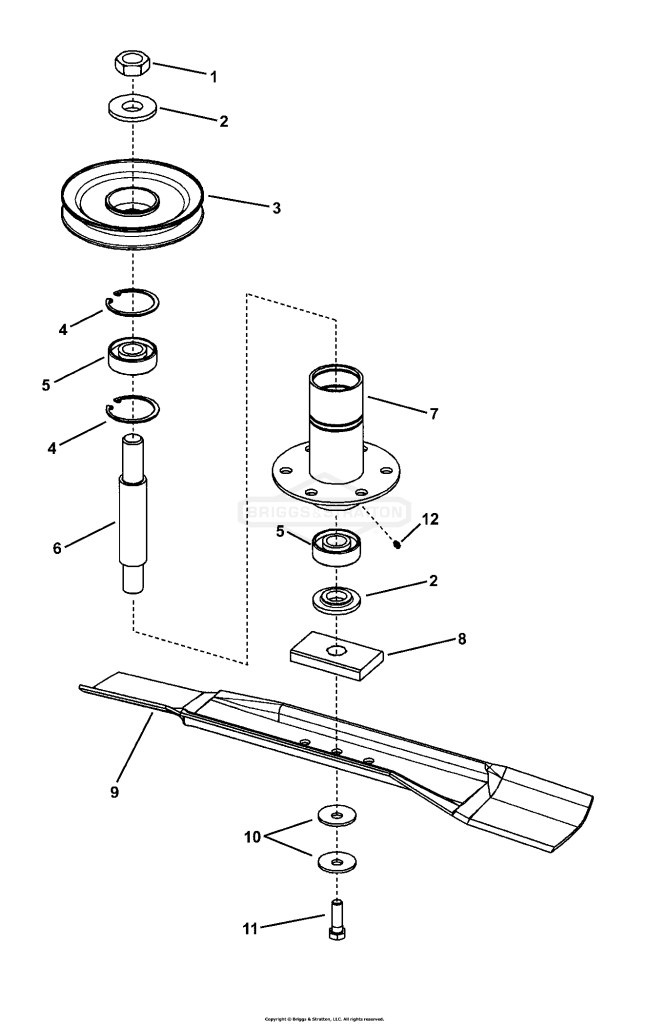42 DECK SPINDLE