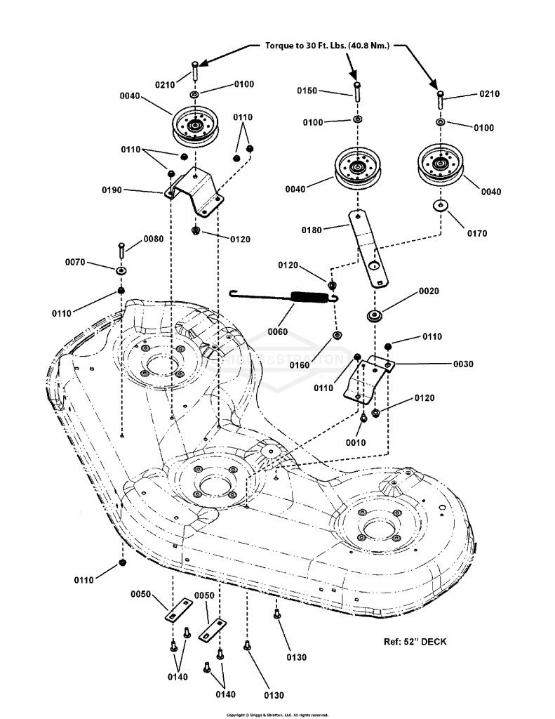 52 Mower Deck - Idler Group (7501581)