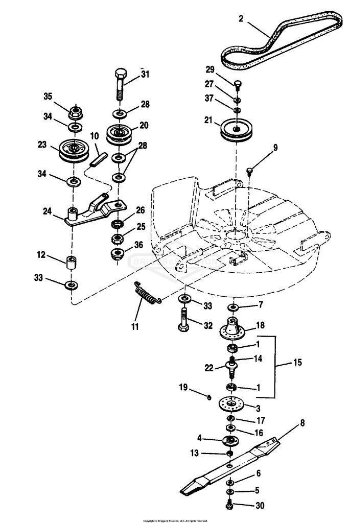 30 Mower Deck-Drive & Arbor