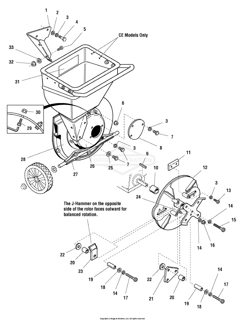 Housing & Rotor Group - Models 5/14 & 8/14 (4096hrg)