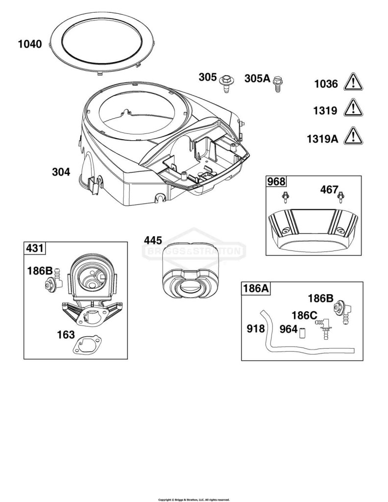 Blower Housing and Air Cleaner Group