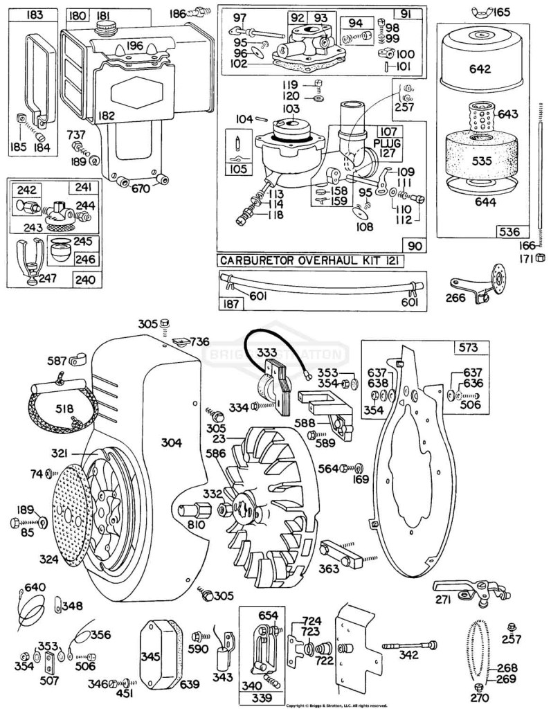 Carb,FuelTank,A/C,BlowerHsg