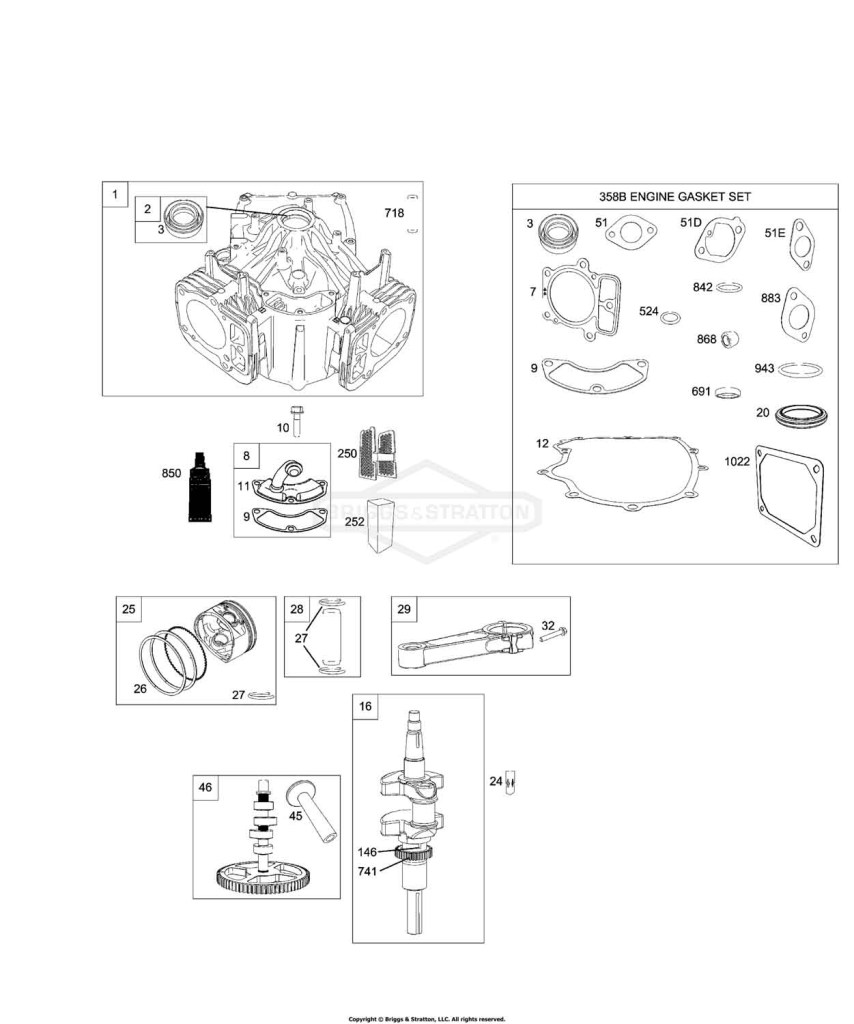 Camshaft, Crankshaft, Cylinder, Gasket Set - Engine, Piston, Rings, Connecting Rod