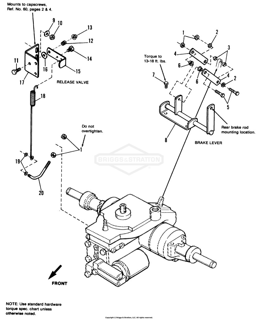 Brake Lever Assy. & Release Valve