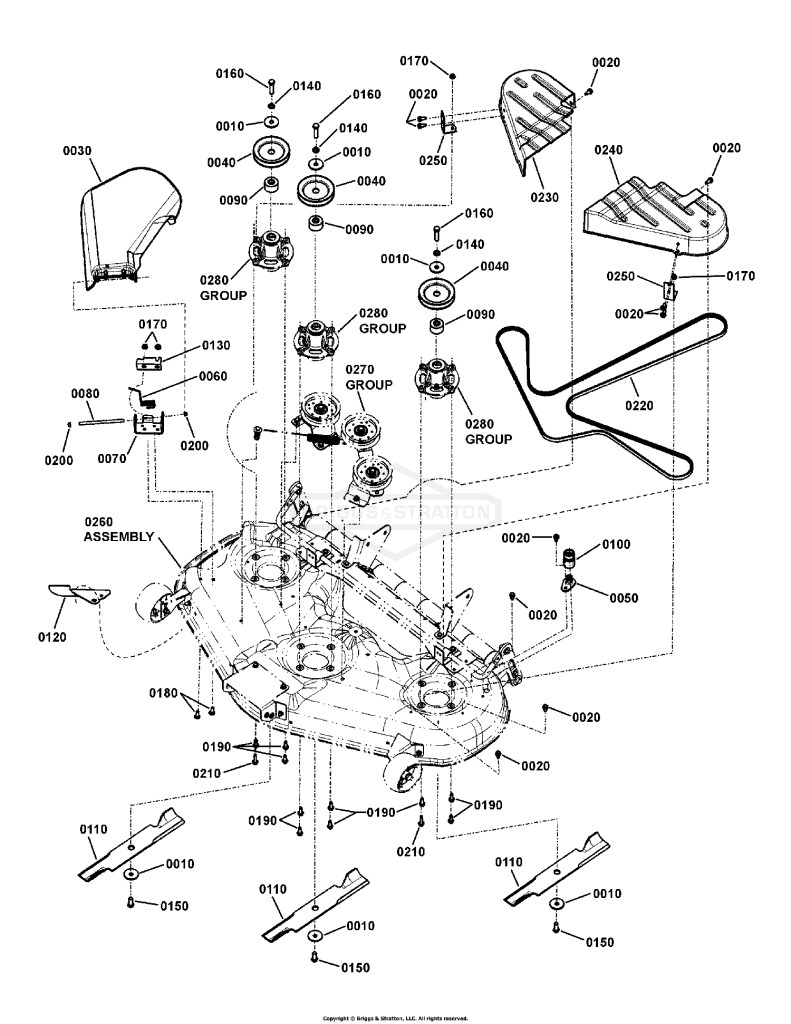46 Deck Group, Simplicity ZT2000 (7502269)