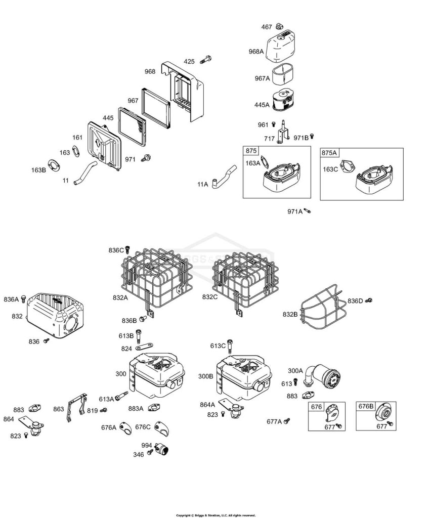 Air Cleaner, Muffler