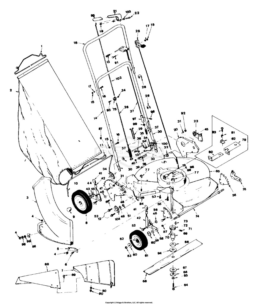 Grass Bag And Side Chute