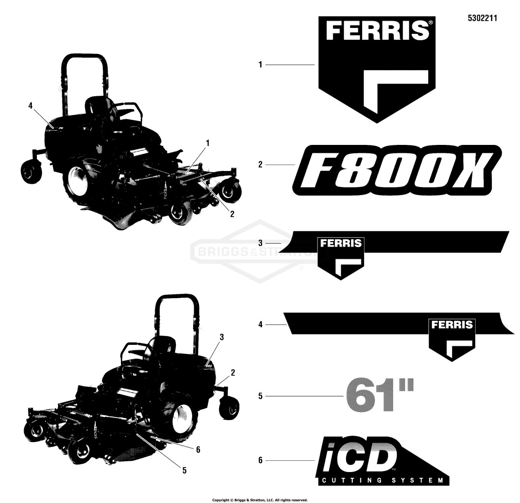 Decal Group - Branding Decals - S/N: 2016558253 & Above