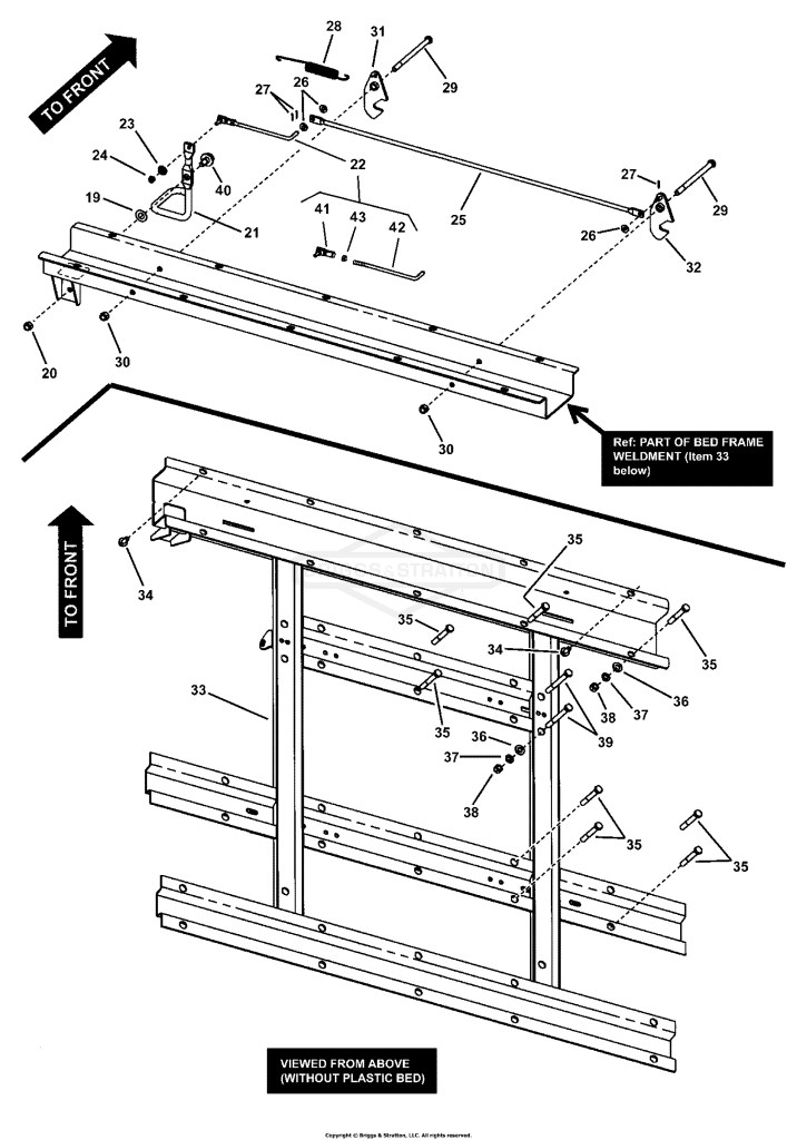 Bed Assembly - Latch (179bedl)
