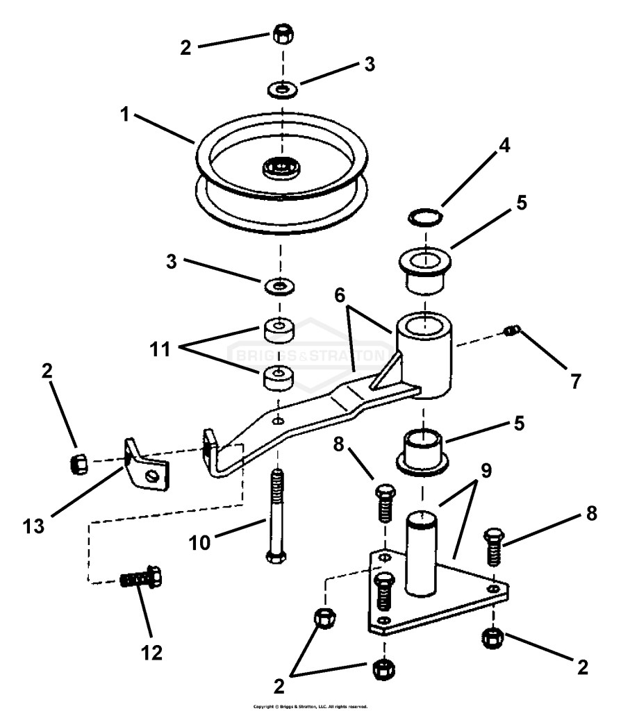 36 Deck Idler Assembly