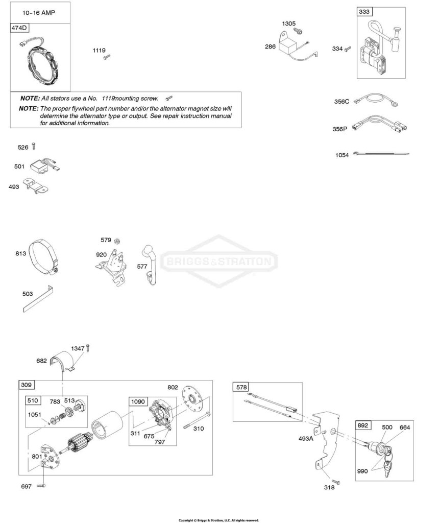 Alternator, Electric Starter, Ignition