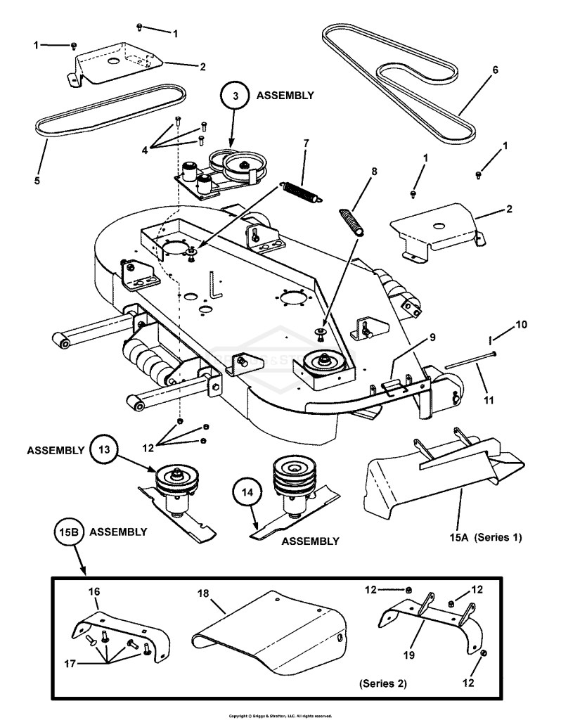 61 CUTTING DECK ASSEMBLY PT.2