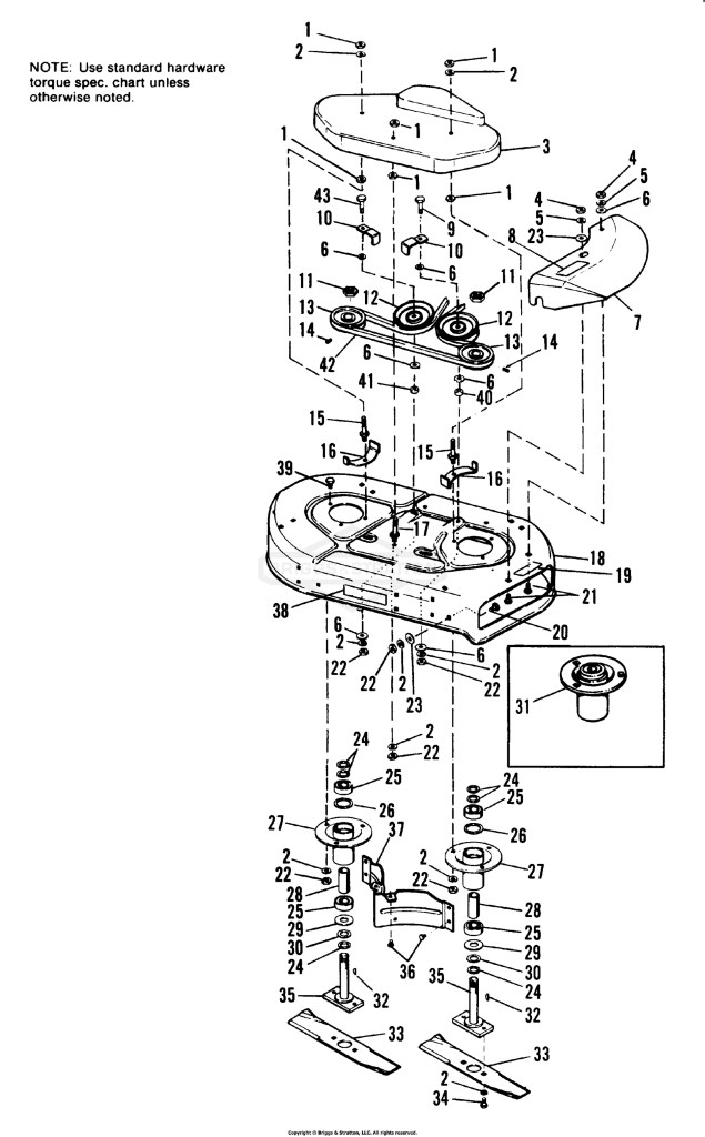 28 Mower Housing & Arbor Group