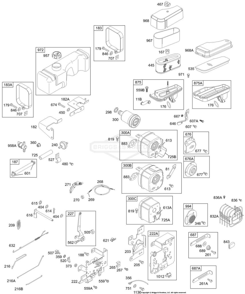 Controls, Fuel, Air Cleaner, Muffler