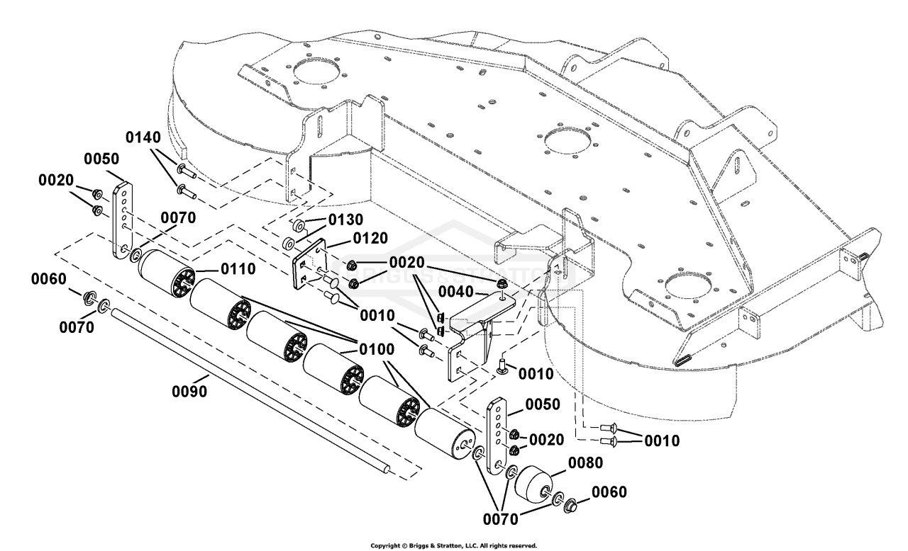 61 Mower Deck - Roller Group