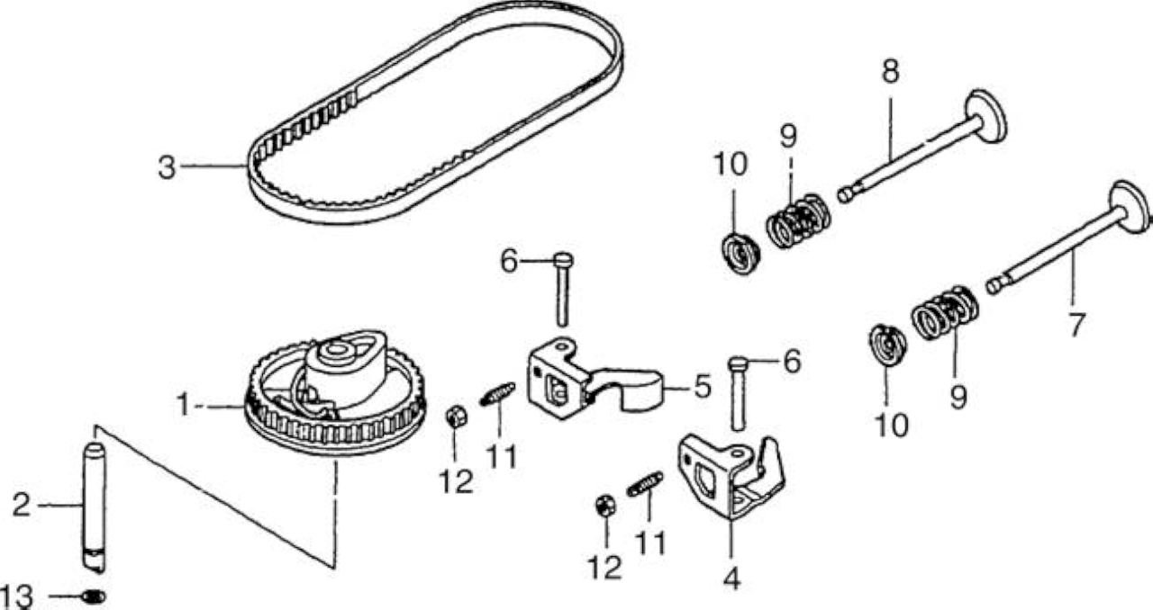 MOTORE GCV135 - ALBERO A CAMME