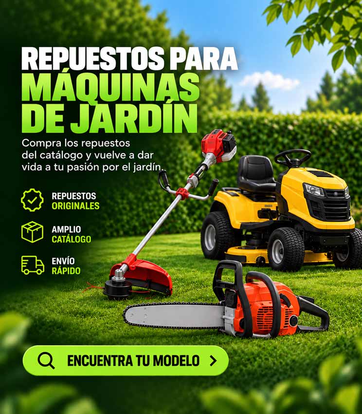 Recambios para maquinaria de jardinería