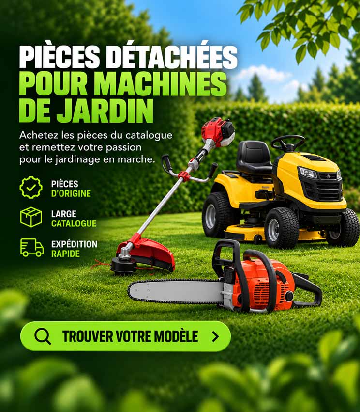 Pièces détachées pour machines de jardinage