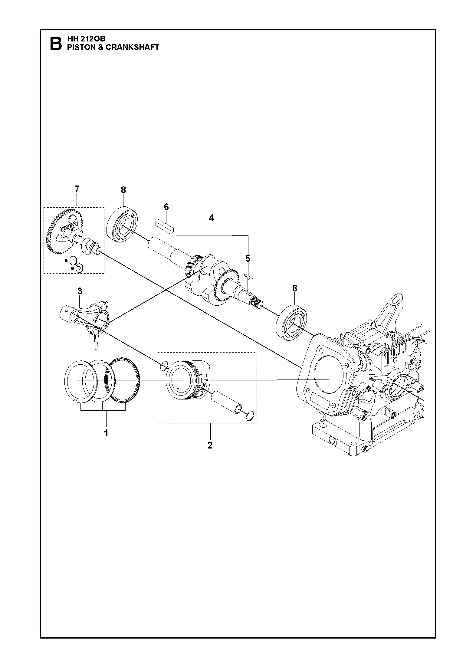 PISTON ET VILEBREQUIN