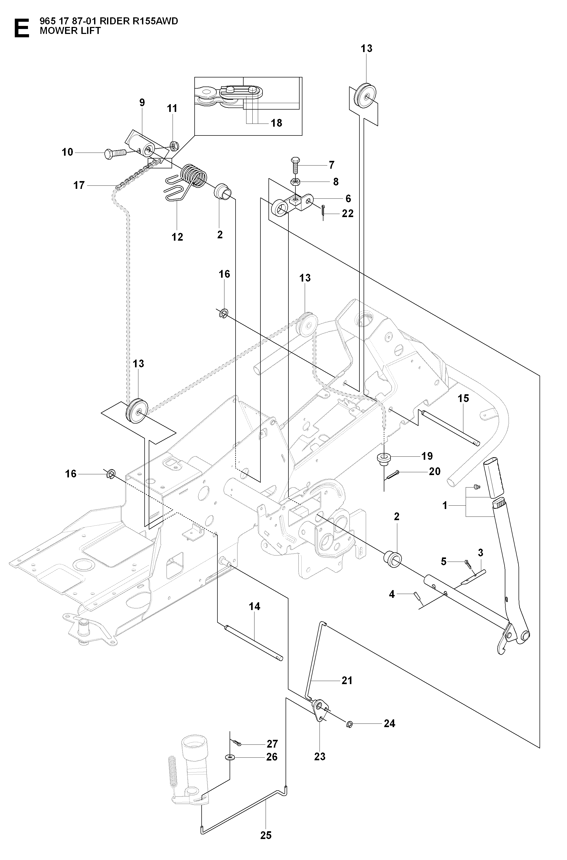 Rasenmäherlift / Decklift